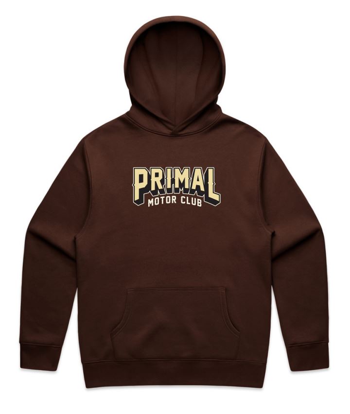 Primal Motor Club Hoodie - Brown - PRE-ORDER