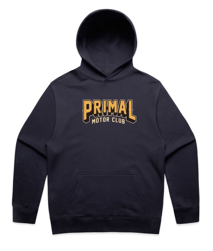 Primal Motor Club Hoodie - Navy Blue - PRE-ORDER